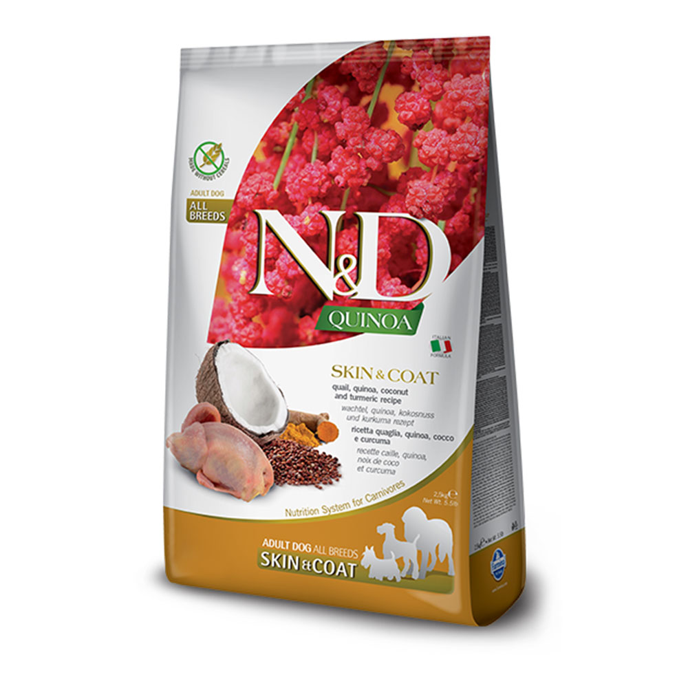N&D Dog Quinoa Skin & Coat Quail & Coconut