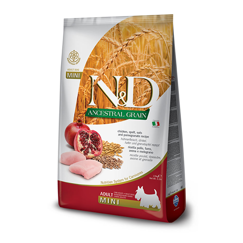 N&D Low Grain Dog Chicken & Pomegranate Adult Mini