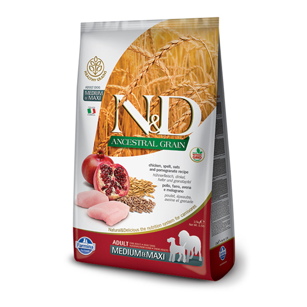 N&D Low Grain Dog Chicken & Pomegranate Adult Medium & Maxi