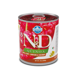 N&D Dog Quinoa Skin & Coat Venison & Coconut 285gr